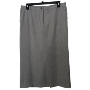 H&M DIVIDED Classic Gray Pencil Skirt with High Rear Slit Gray Size 14